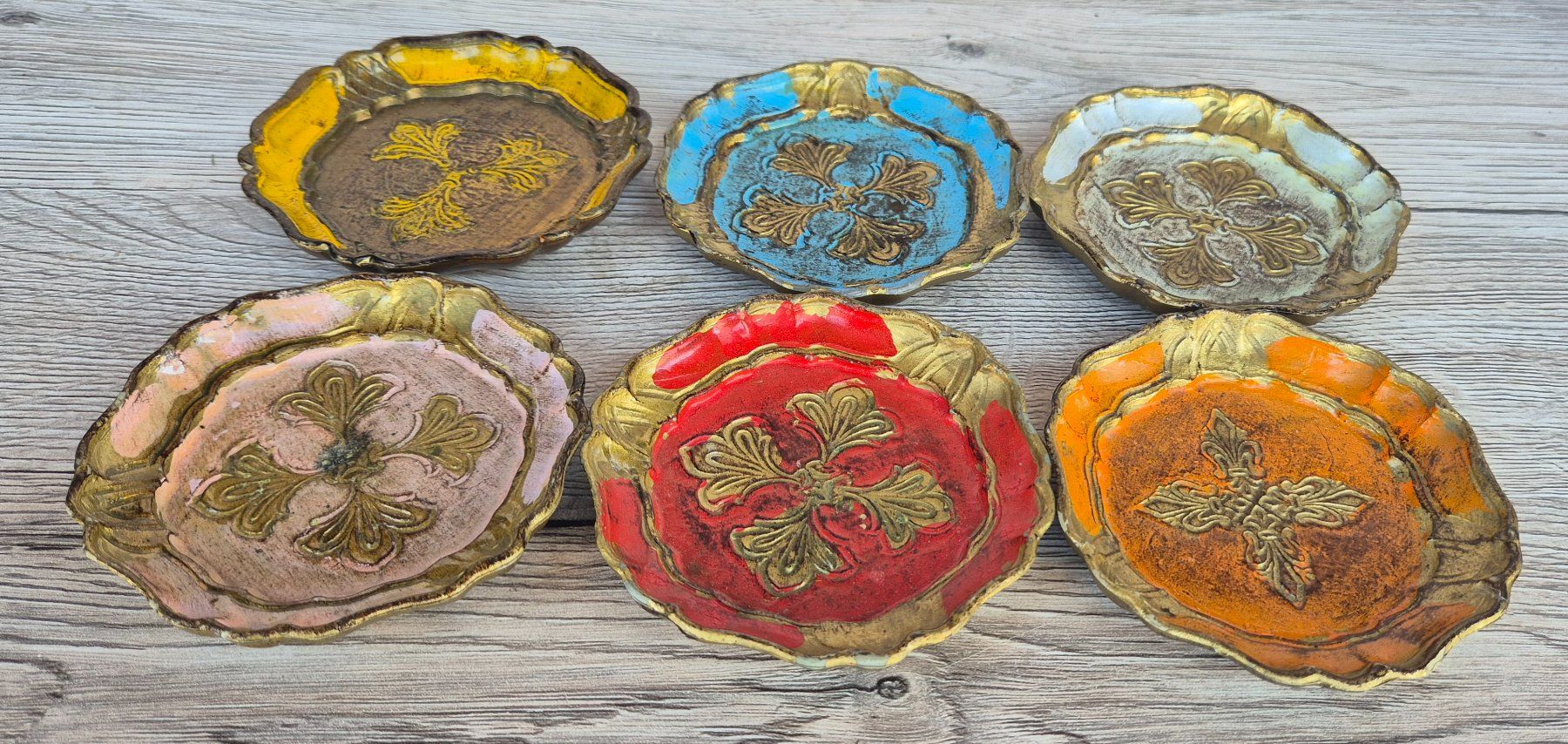 Untersetzer: 6 italienische Florentiner Untersetzer – Gebraucht aus Neerach von SilliS 1