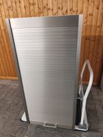 Rollladenschrank / Büro Küchenschrank in Silber