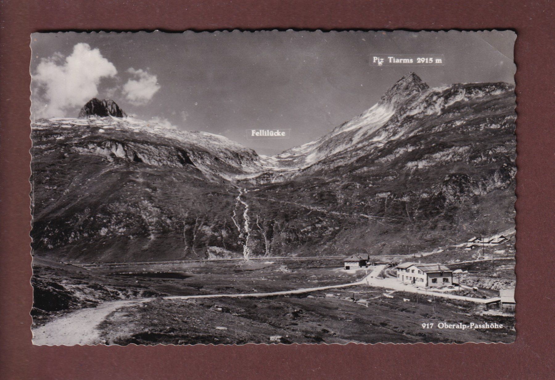 Cartoline postali: OBERALP-PASSHÖHE // Eckbug // – Usato da Pully venduto da nicecards