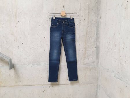 NEUF, Jeans Naturaline, bleu denim foncé, fille, taille 128