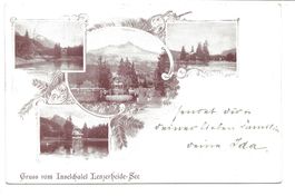Gruss vom Inselchalet Lenzerheide-See (GR) Jugendstil 1899 !