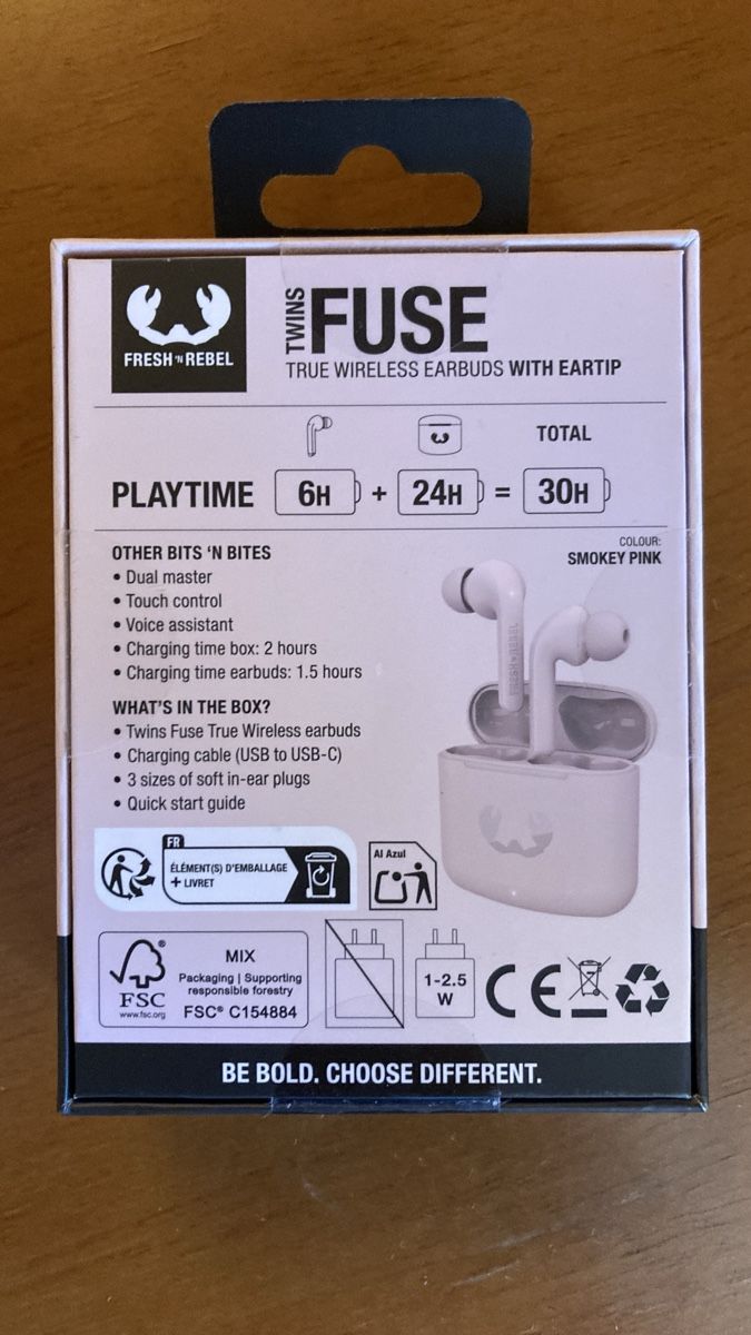 Casques audio: Twins Fuse true wireless earbuds – Neuf avec emballage d'origine à Chevenez par Electro-Rick 1