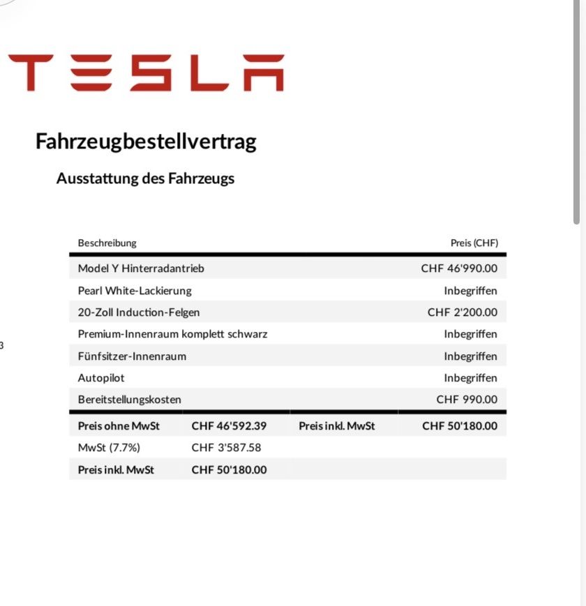 Tesla Automobili: Tesla Model Y Hinterradantrieb Pearl White – Usato da Greifensee venduto da Flobaben 4