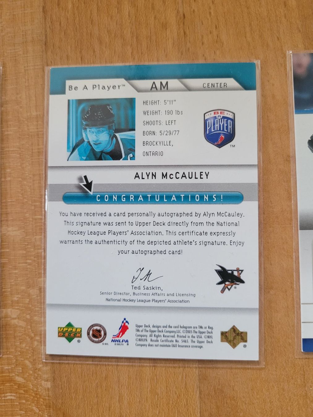 NHL Cartes à collectionner: 2005-06 Upper Deck Be a Player - Signatures – D'occasion à Beinwil (Freiamt) par Tourigny 1