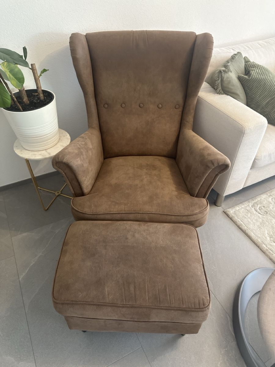 Ikea Sessel: IKEA Ohrensessel inkl. Hocker – Gebraucht aus Bremgarten AG von cam_fab