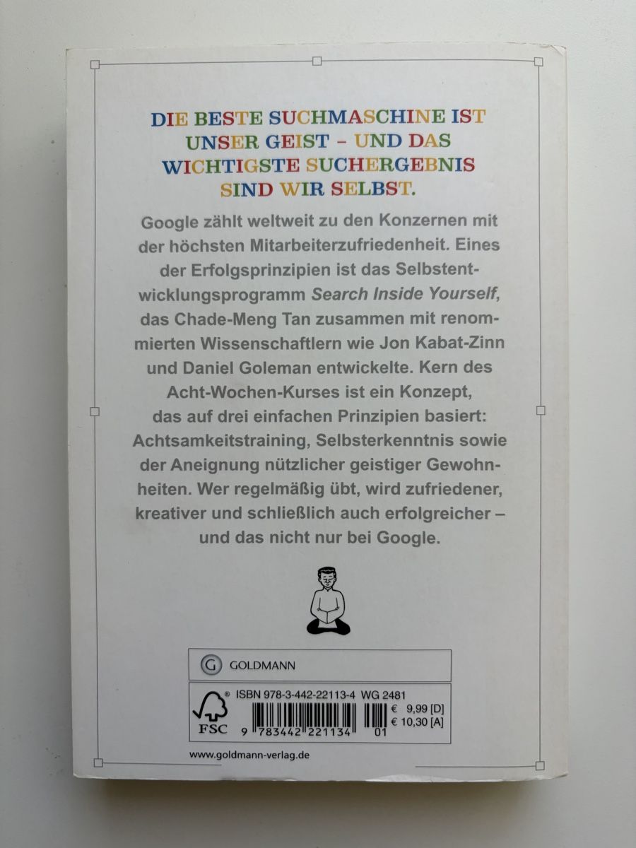 Libri: Buch Search Inside Yourself optimiere dein Leben – Usato da Rieden AG venduto da Paulquappe 1
