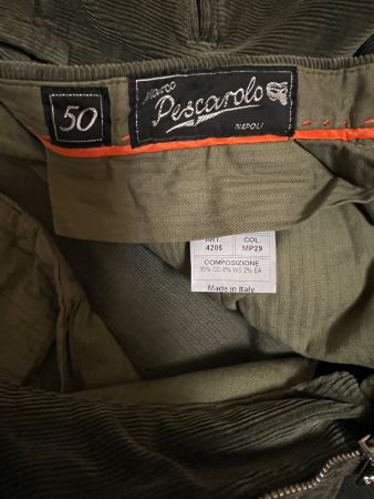 Marco Pescarolo Napoli Cordhose, Gr. 50, Top Zustand!