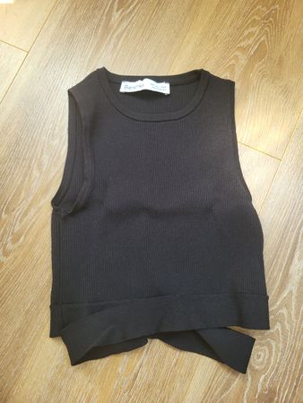 Top sans manches Bershka noir taille S neuf