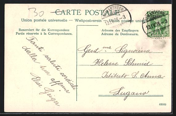 Cartoline postali: AK Romanshorn, Dampfer im Hafen, 1908 – Usato da Berlin venduto da bartko-reher 1