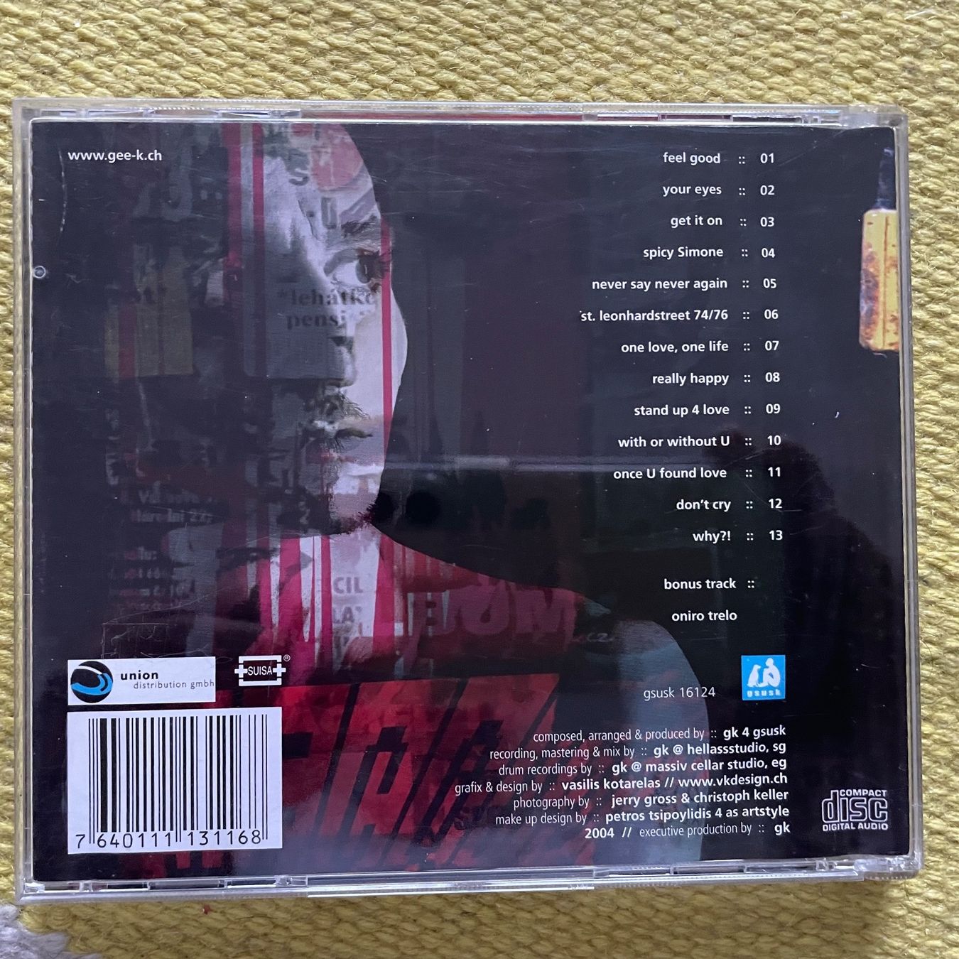 CD: GEE K-SECONDO – Usato da Rorschacherberg venduto da CD-Roli 1