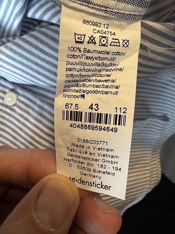 Hemden: Hemd Seidensticker Slim – Gebraucht aus Rothrist von Baggio19 3