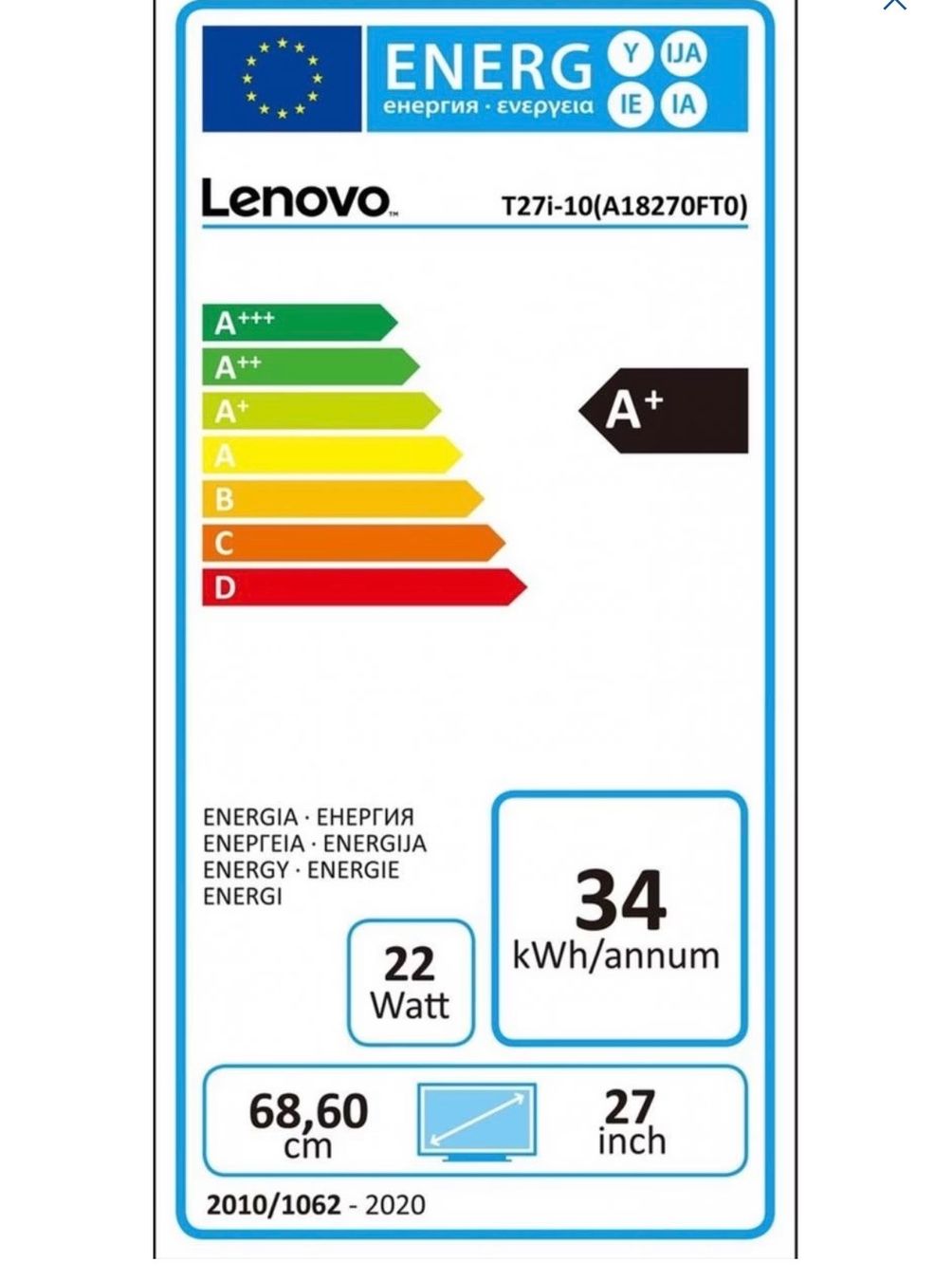 Lenovo Monitore: Bildschirm Lenovo ThinkVision T27i-10 – Neu (gemäss Beschreibung) aus Rebstein von Meri_YA 6