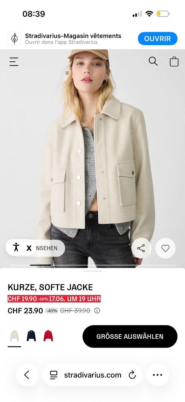 Stradivarius Giacche: Veste courte beige - Taille S – Nuovo (secondo la descrizione) da Bulle venduto da Miriammf_6 1