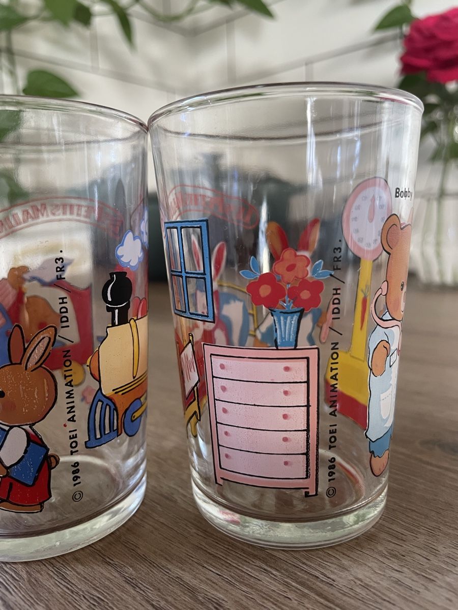 Bicchieri: Verres moutarde "Les Petits Malins" FR3 1986 – Usato da Lonay venduto da ju-71 2