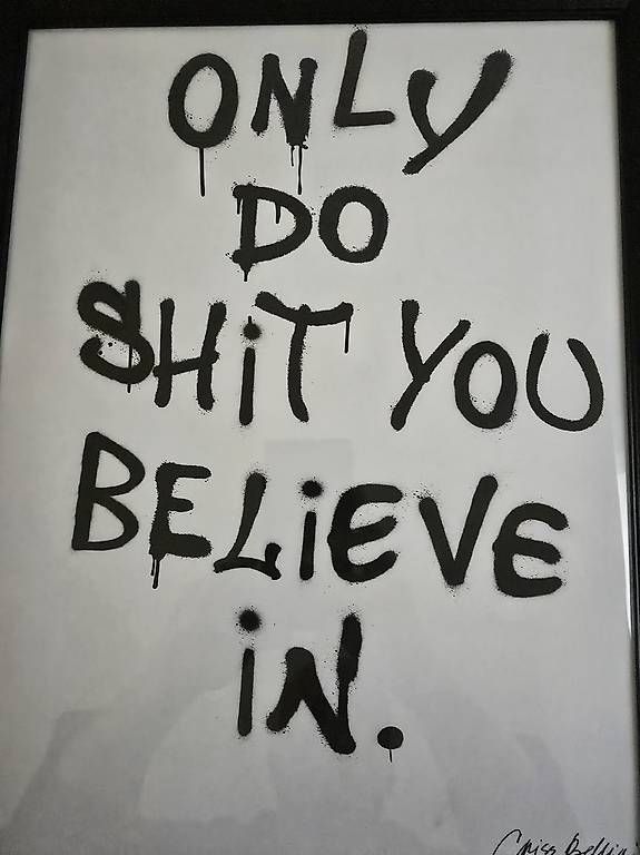 Foto & Immagini: Statement-Poster Only Do Shit You Believe In – Nuovo e nell'imballaggio originale da Muttenz venduto da dominance8