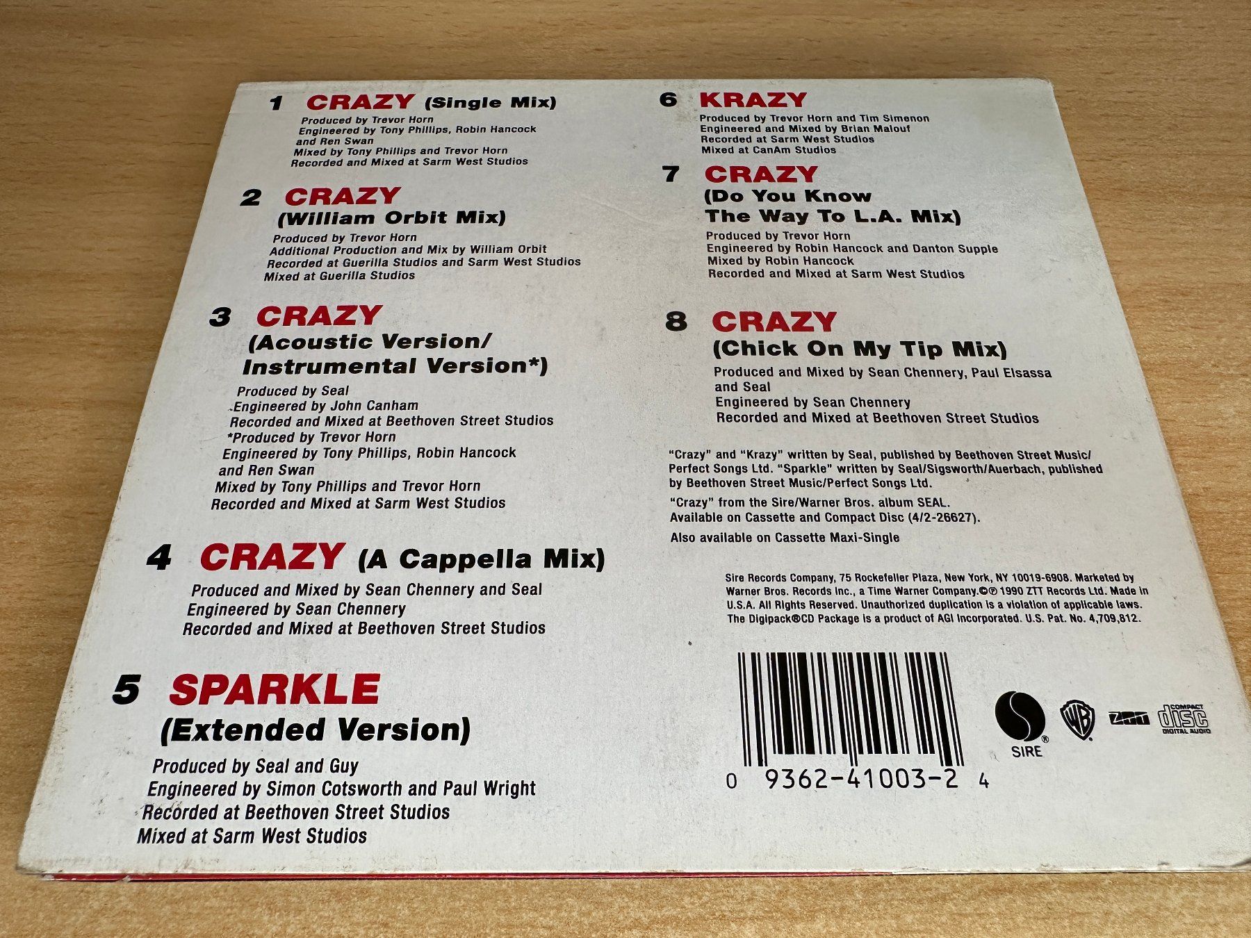 CD: Seal – Crazy – Usato da Rikon im Tösstal venduto da Alpenmutz 1