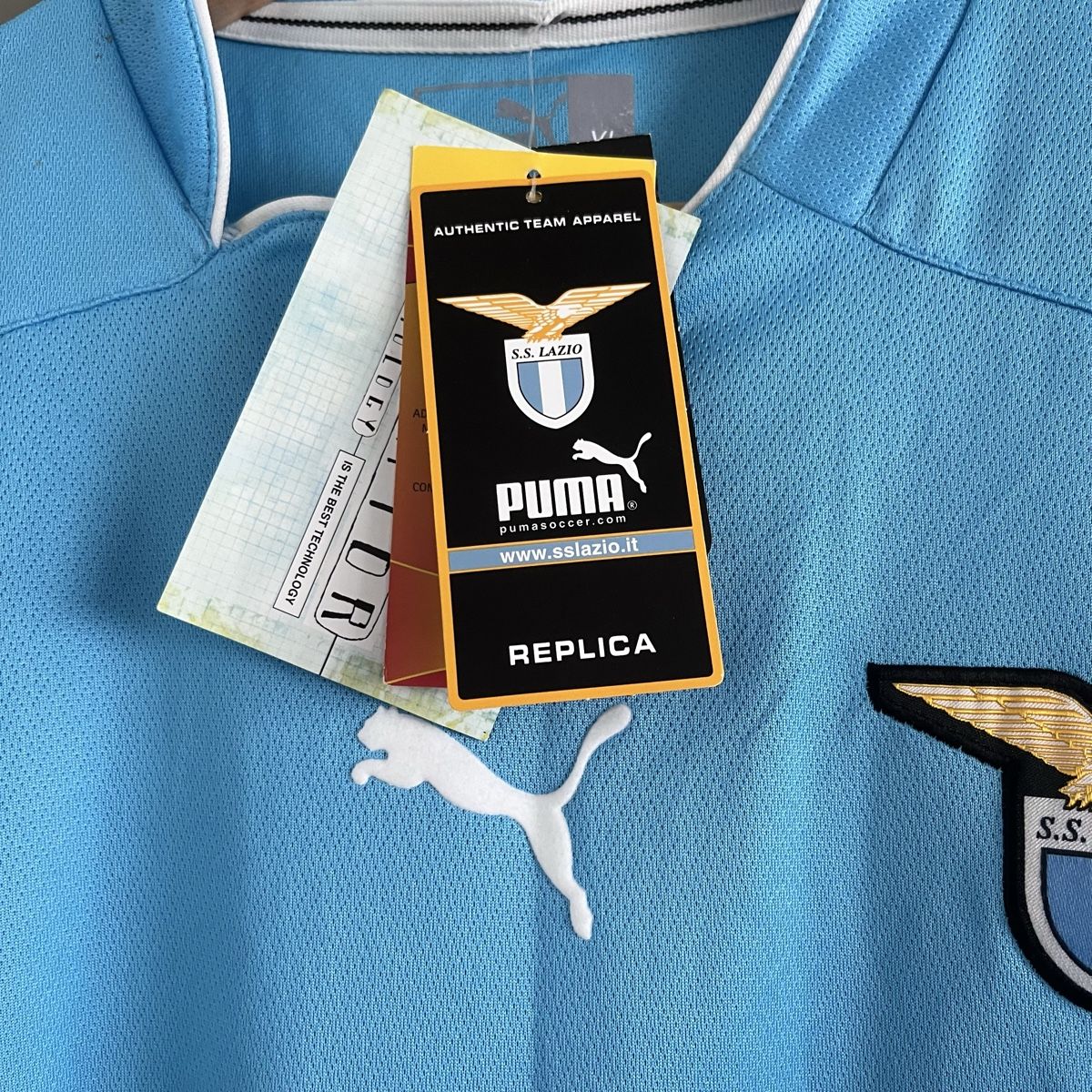 Puma Canottiere & Pantaloni: Lazio Rom Trikot Puma neu – Nuovo (secondo la descrizione) da Winterthur venduto da LaBodega 1