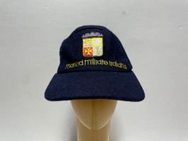 Vintage 80s Wool Cap 5-Panel Marina Militare Italiana