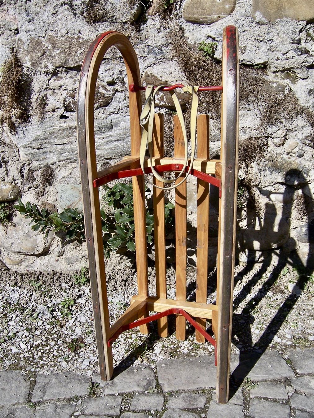 Schlitteln: Holzschlitten BIGLA-BOB Schlitten BIGLA – Gebraucht aus Kerzers von wisaundso 5