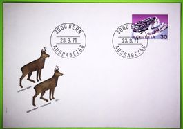 1971 / ERSTTAGSUMSCHLAG / BRIEFMARKE FR. 0.30 / DAUERMARKEN