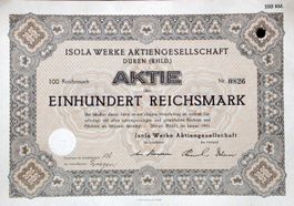 Isola Werke AG, Düren - 1935
