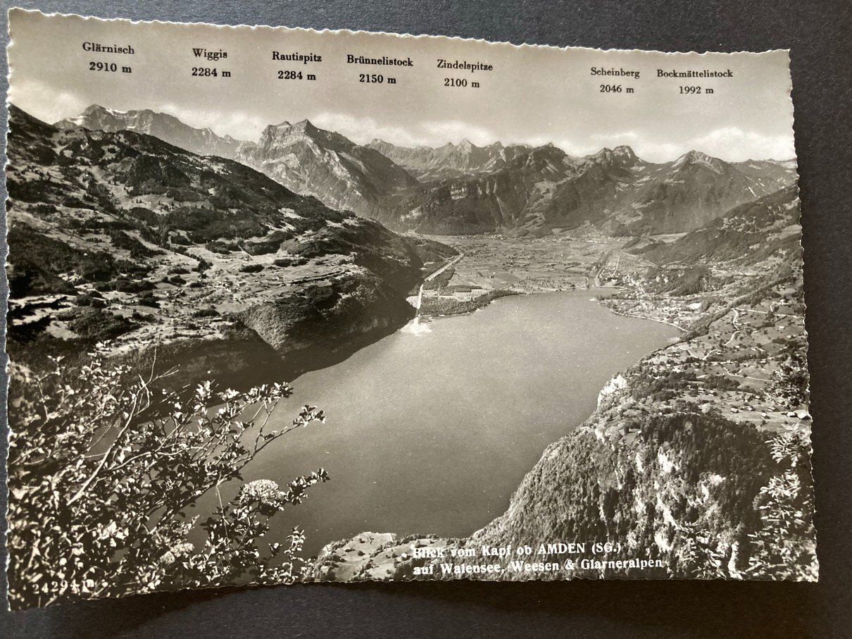 Cartoline postali: Zugersee, Bodensee, Walensee, 4 Karten – Usato da Pfäffikon SZ venduto da Etzelstuermer 3