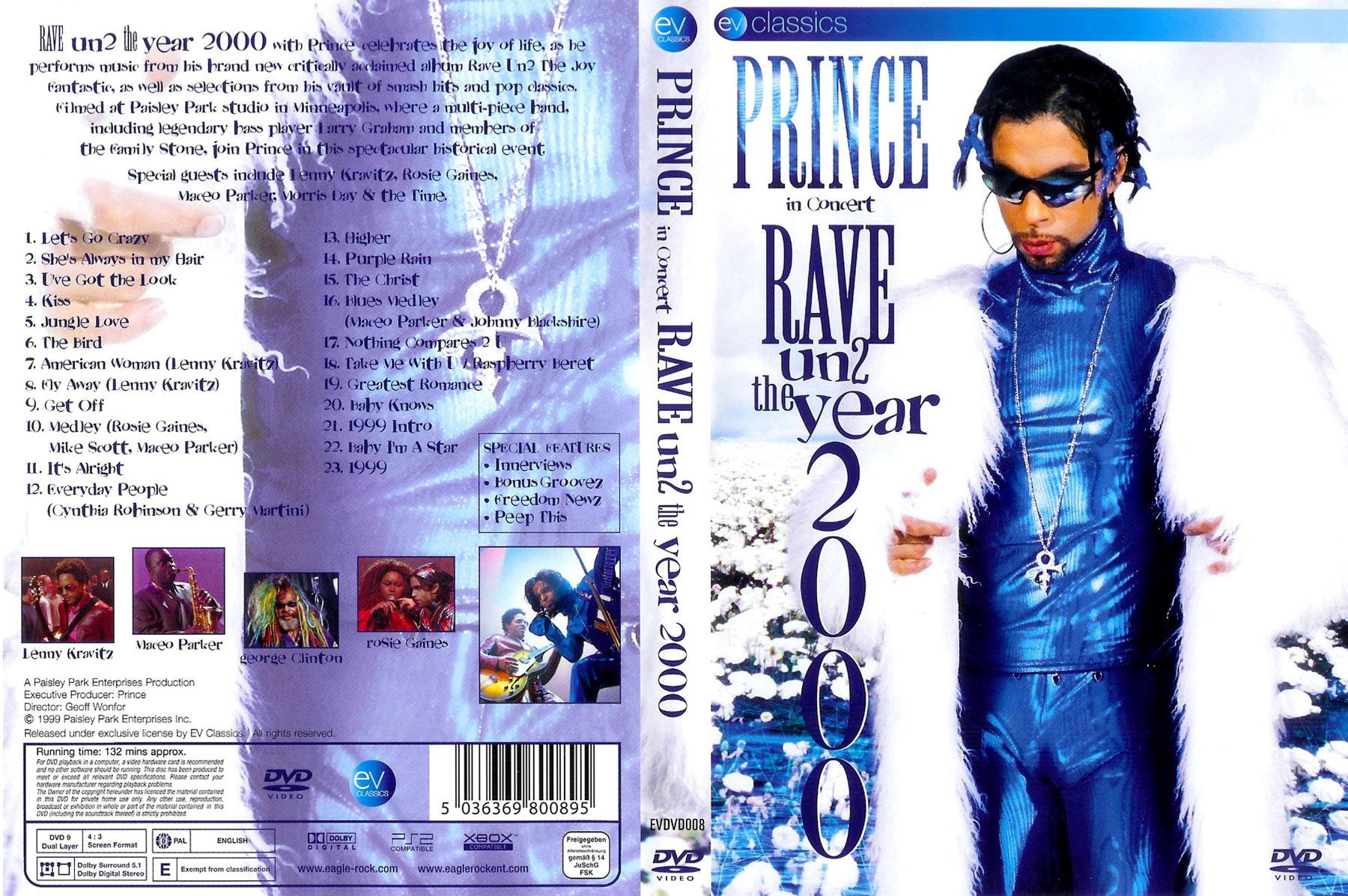 Tutti i DVDs: PRINCE RAVE UN2 THE YEAR 2000 DVD – Nuovo (secondo la descrizione) da Zuchwil venduto da nus_grz2