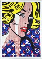 Death NYC Pop Art Druck " Vuitton Lichtenstein Crying Girl