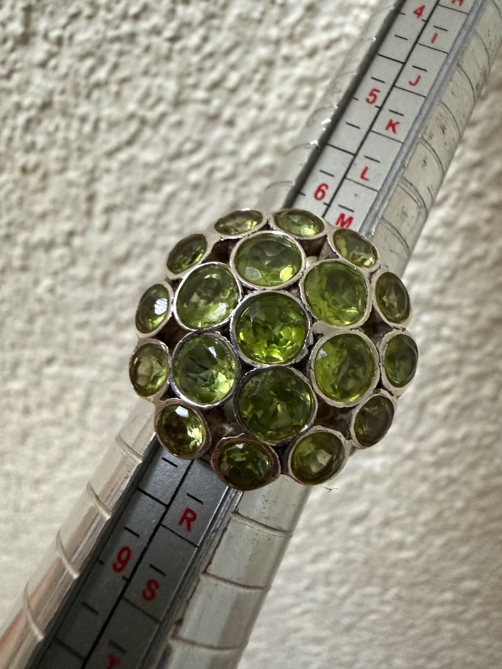 Anelli: Silber Ring mit Peridot 800 – Usato da Spiegel b. Bern venduto da Rogger72 9