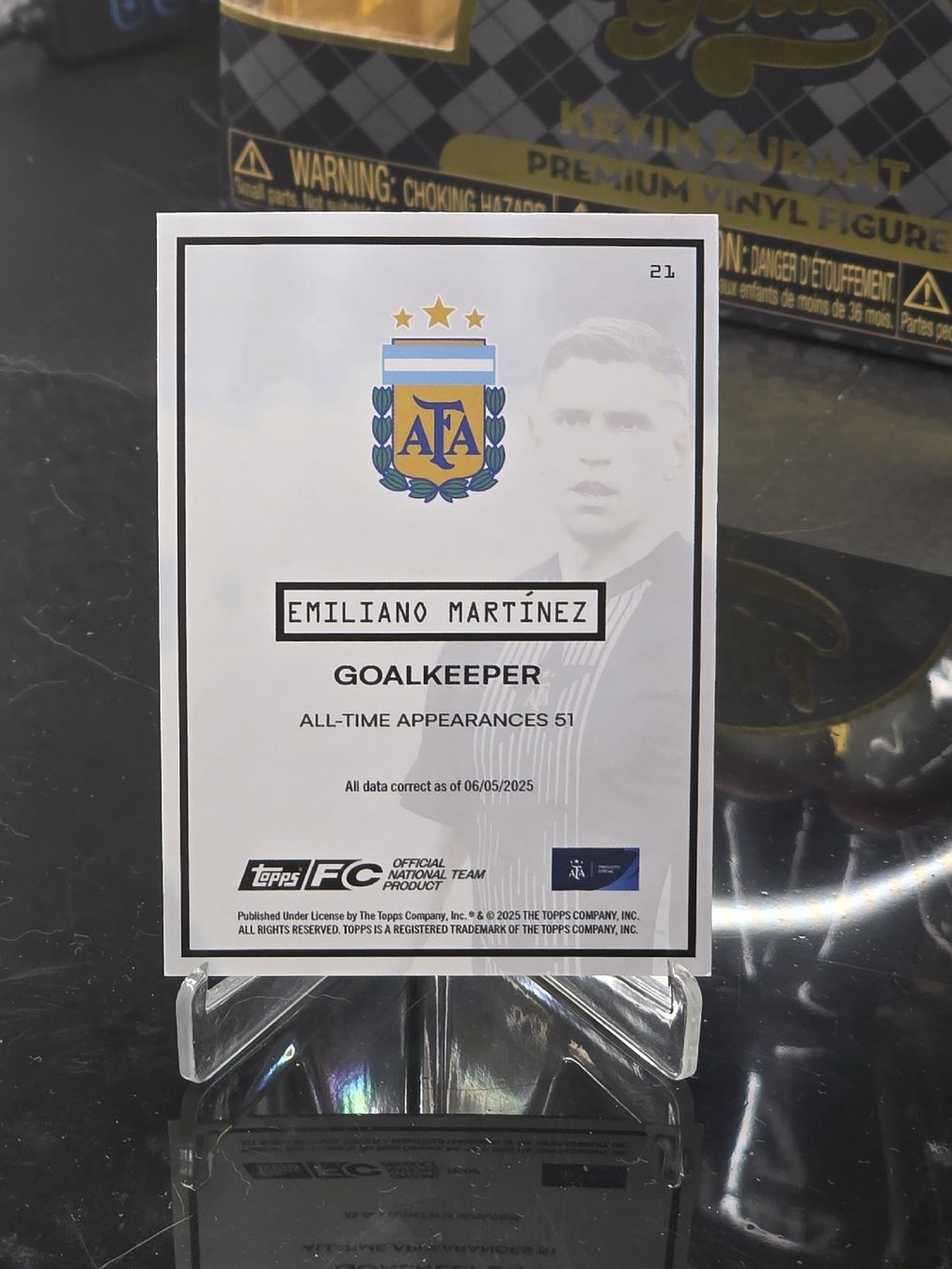 Topps Sammelbilder & Trading cards: Carte de collection Emiliano Martinez AFA – Neu (gemäss Beschreibung) aus Vevey von ros2 1