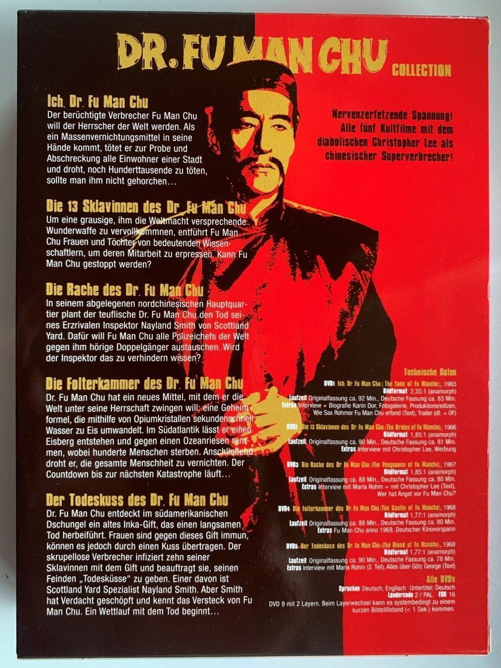 Tutti i DVDs: Dr. Fu Man Chu Collection – Nuovo (secondo la descrizione) da Volketswil venduto da zwitsch33 1