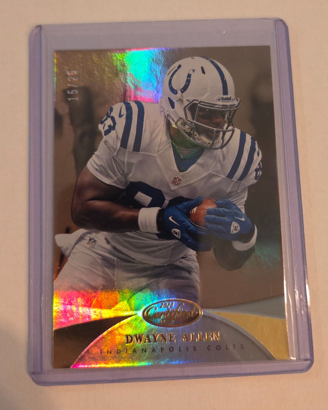 Panini Carte collezionabili: Dwayne Allen 2013 Panini Certified Gold /25 Colts – Usato da Oberrüti venduto da Swiss_Drone