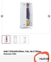 neuer Garderobenschrank Basis mit 2 Abteilen, Abteilbr 300mm