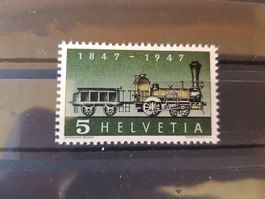 Briefmarke Lokomotive ungebraucht.