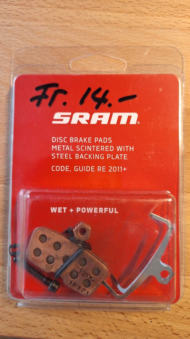 Sram Pezzi di ricambio: SRAM Bremspads für Code und Guide RE, 2011+ – Nuovo e nell'imballaggio originale da Cazis venduto da RolfEggi