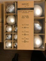 NEU Weihnachtsbaumkugel 16 Stück, Silber aus Glas