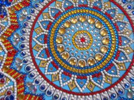 wunderschönes Diamantpaining Bild Mandala 30 x30 cm
