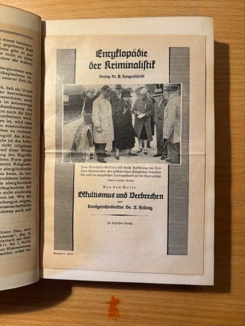 Libri: Buch: "Okkultismus und Verbrechen" 1929 – Usato da Seon venduto da retep012 5
