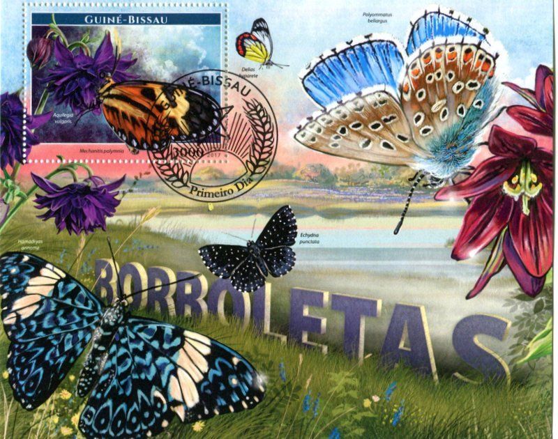 Tous les timbres: Block "Schmetterlinge". Guinea-Bissau – Neuf avec emballage d'origine à Basel par Butsch5