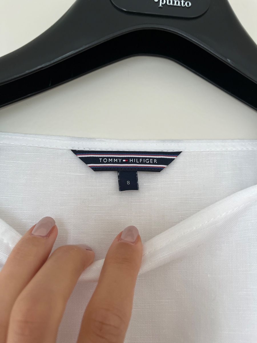 Tommy Hilfiger Vestiti: Tommy Hilfiger Leinenkleid weiss 38 – Nuovo (secondo la descrizione) da Herrliberg venduto da spunggi 1