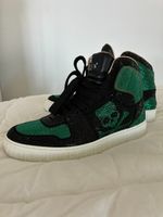 Philipp Plein Sneakers Strass Schwarz Grün Gr 40