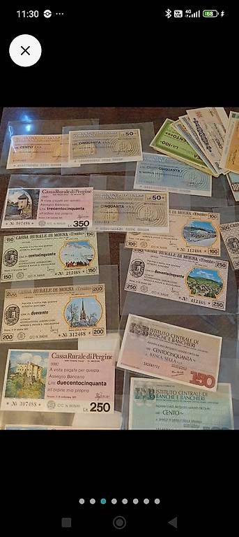 Tutti i francobolli: Miniassegni italiani  – Usato da Vezio venduto da 41181 4