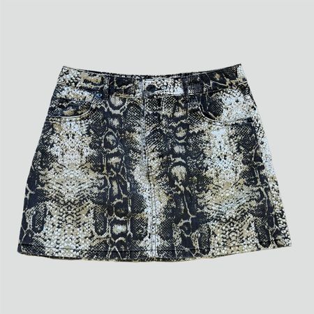 Vintage "snakeskin" women's skirt Minirock