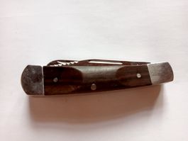 Jaguar Sackmesser Vintage Klappmesser Holzgriff 2 Funktionen