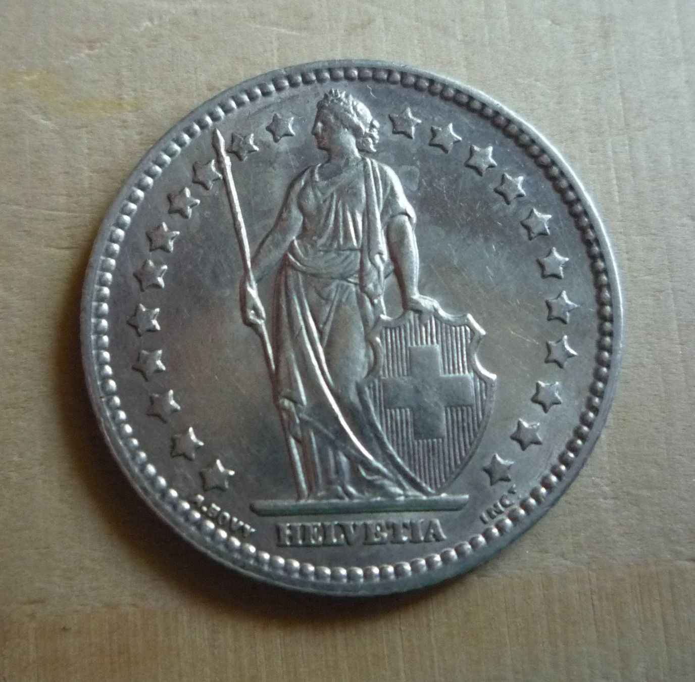 Tutti le monete: 1 Franken 1910, stgl, Kat. CHF 250.-- – Usato da Rieden SG venduto da Sammelfreund 1