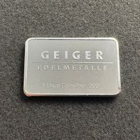1 Unze Silber Barren Geiger Edelmetalle - 1