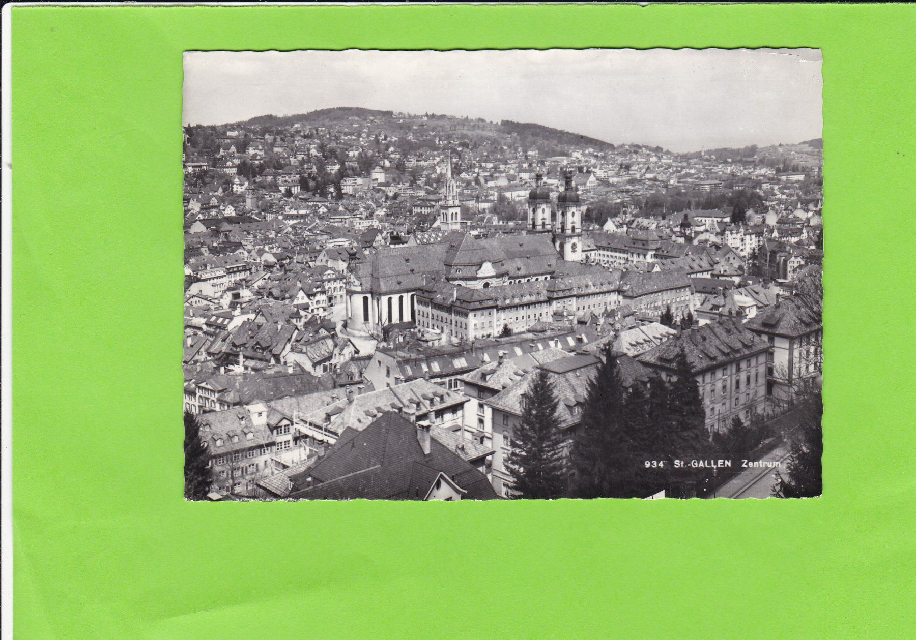 Cartoline postali: St. Gallen-Zentrum – Usato da St. Peterzell venduto da neckertal