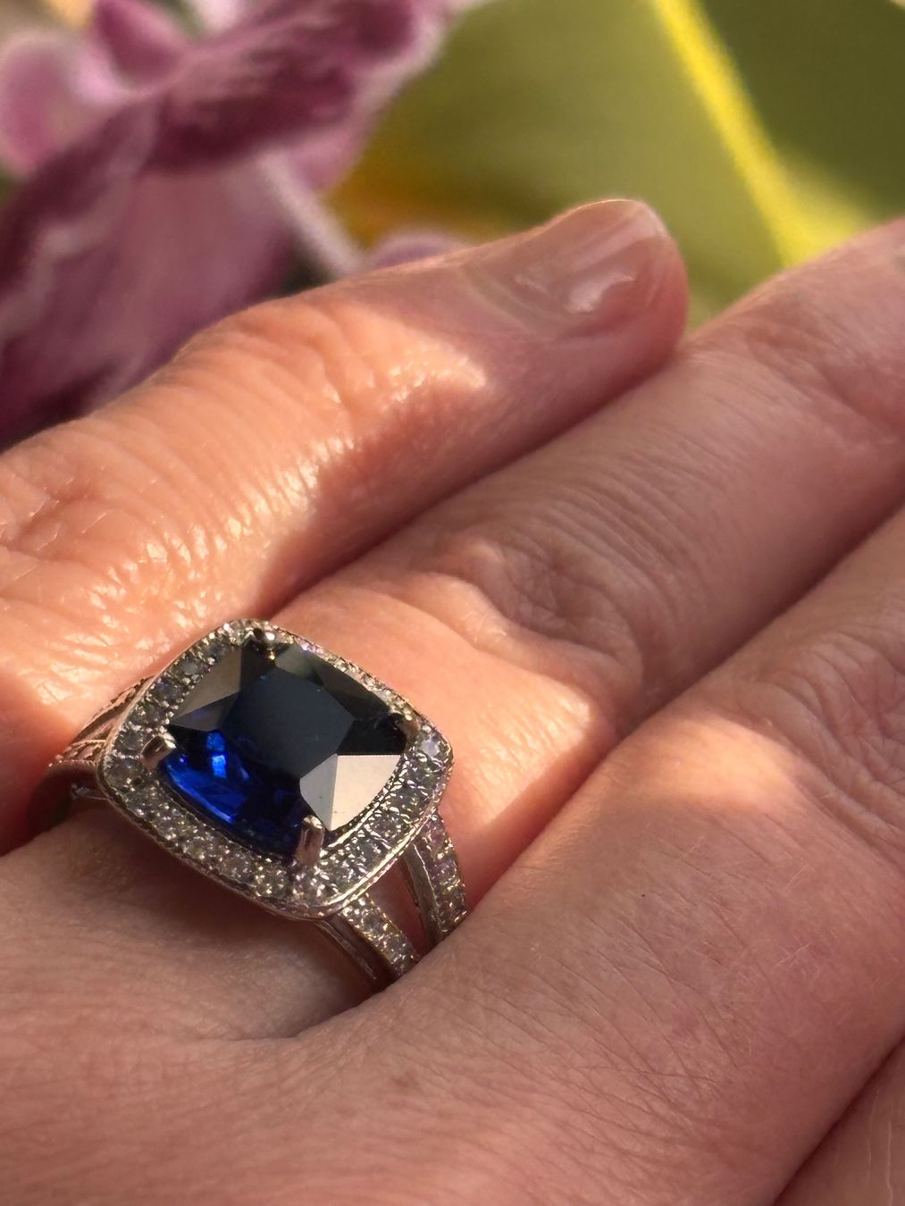 Ringe: Bague élégante saphir bleu profond  💍 – Neu (gemäss Beschreibung) aus Lausanne von mel2dreams 1