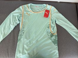 Puma Sportshirt Türkis Gold Gr. L Neu mit Etikett