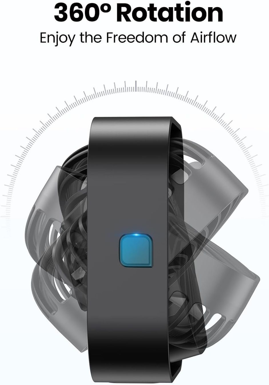 Ventilatori: 2 Stück USB Mini Tischventilatoren 360° – Nuovo e nell'imballaggio originale da Châtelaine venduto da topshop.switzerland 3